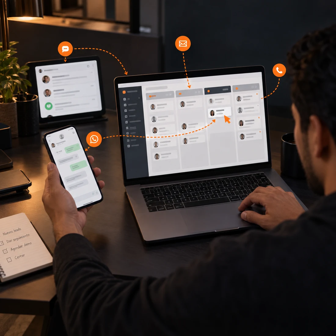 Conectamos los canales con tu CRM